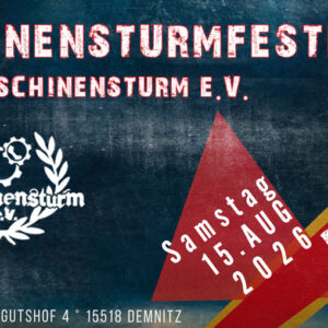 Maschinensturm Festival 2026 Samstag